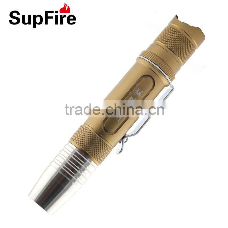 Supfire S6(2) New Lightweight and portable Identification of jade experts flashlight support yellow light