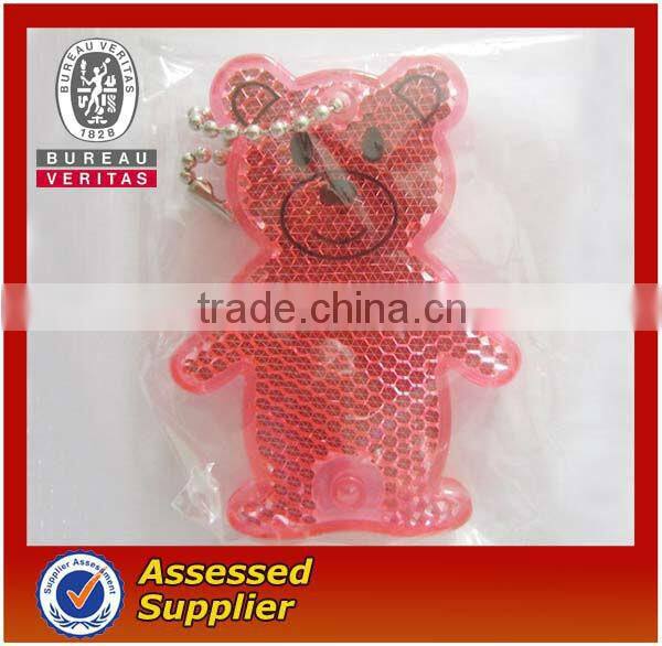 cheap promotion bear reflector keychain