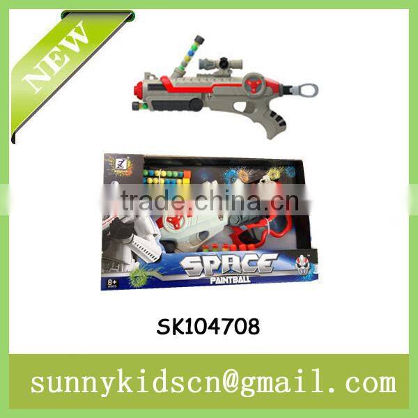 colorful soft bullet gun paintball gun with glasses