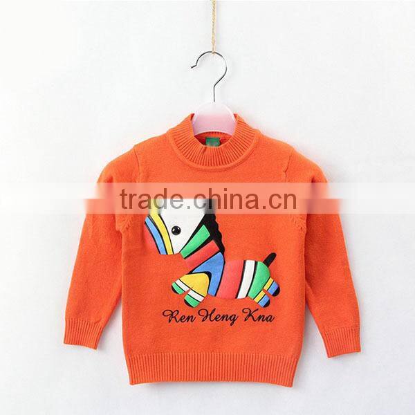 Colorful horse print desgin baby boys modern sweater