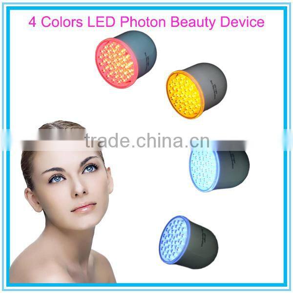 4 Colors LED Light Photon Therapy Beauty Massager Beauty Machine with Vibration Massage