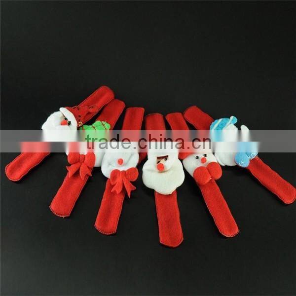 santa claus slap christmas led bracelet custom christmas party bracelet