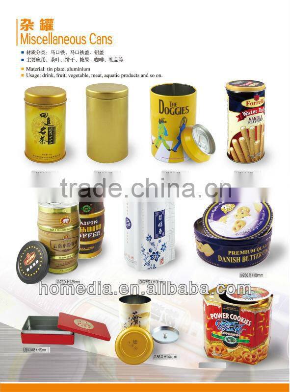 elegant printing empty square tin plate tea cans