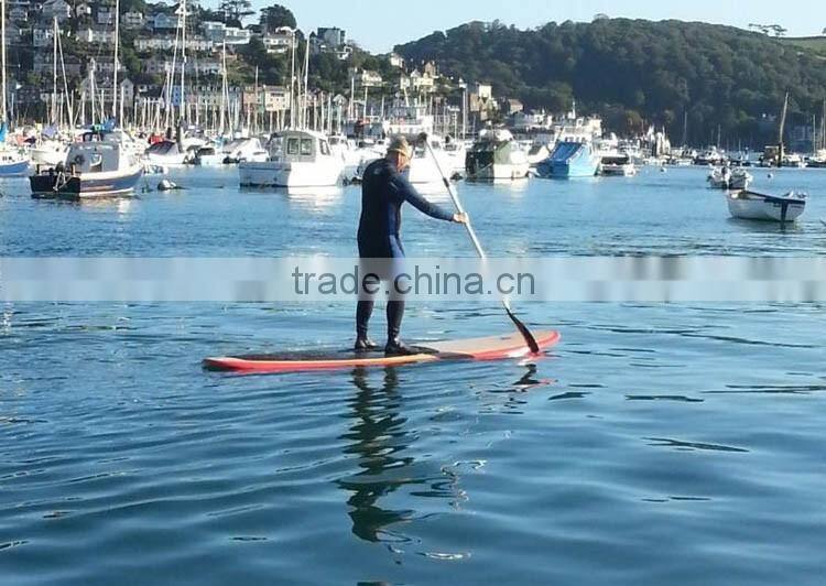 deep color bamboo style sup paddling boad wood