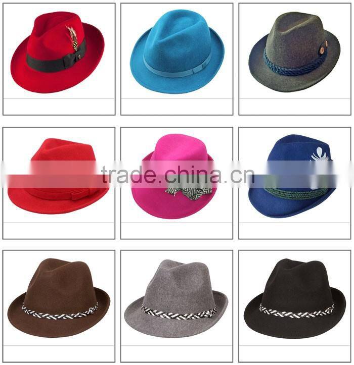 Lite Grey Trilby Fedora Hats For Men