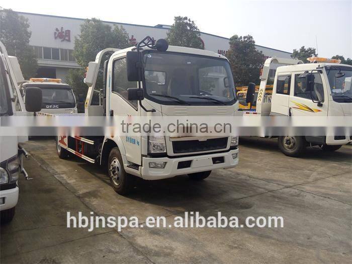 NEW PRODUCT medium sized vehicle HOWO flatbed tow truck
