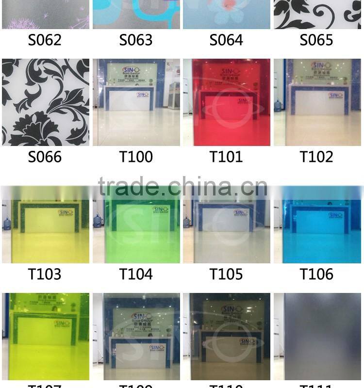 S045 Waterproof Window Colored Print Tinted Glass Film