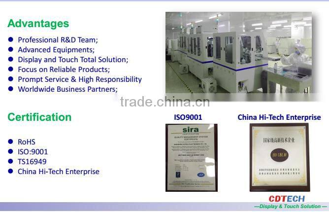 Top selling 8.8 inch TFT LCD module with capacitive touch, 6 O'clock 40PIN lcd panel