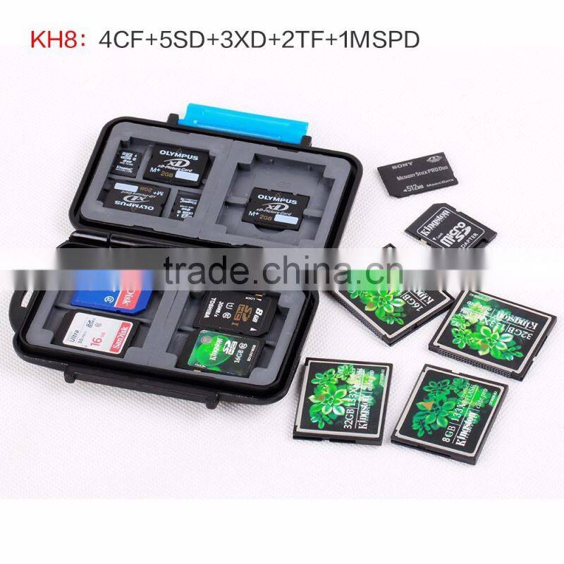 LYNCA KH8-5 Water-Resistant Anti-shock Memory Card Case for 4CF+4TF+6XD+2SD+2MSPD