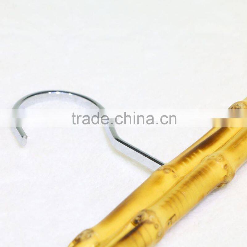 New fashionable bamboo hanger with metal rack