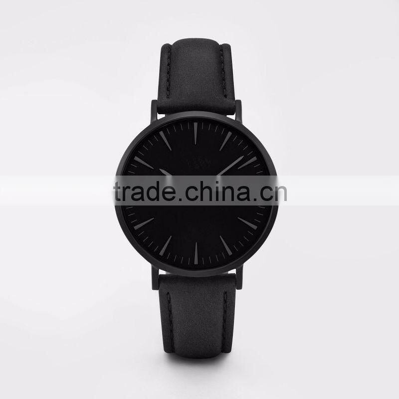 fashion quartz watch Customized you logo China suppliers military new genuine leather watches wrist men women watches