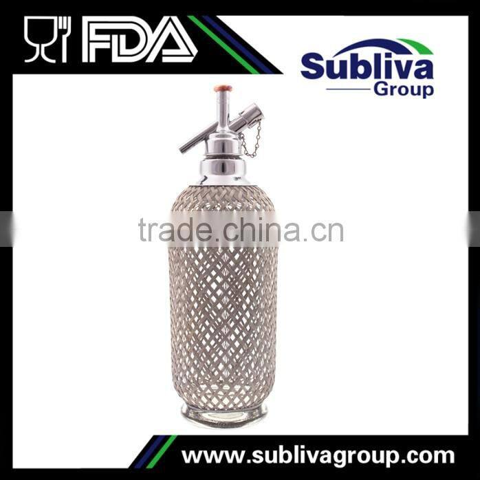 Lovin Silver Glass Mesh Soda Siphon