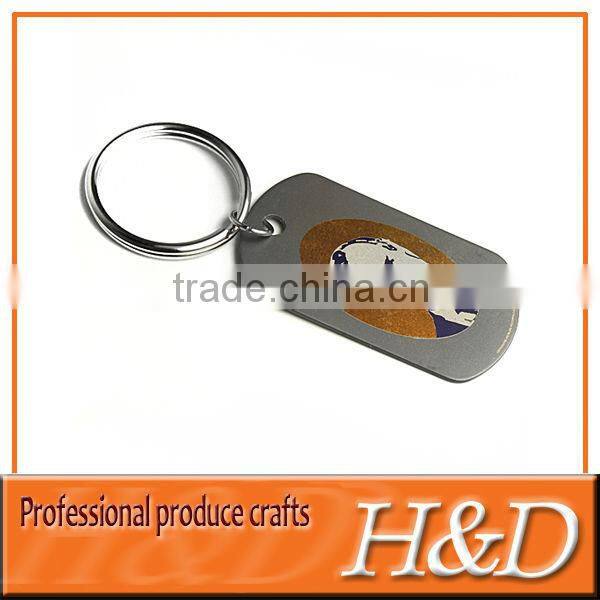 Orange Metal donkey key chain with ring