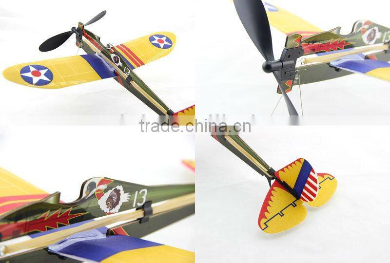 ZT Model 2014 New Products Aviator-Boeing P26 Rubber Band Powered Aircraft