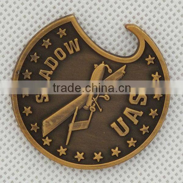 SM-LO010 metal military souvenir bottle opener custom shape
