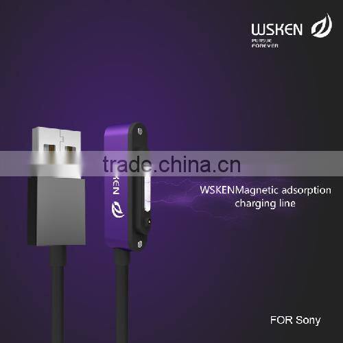 WSKEN Wholesale For Sony Magnetic USB Cable Single Metal Version
