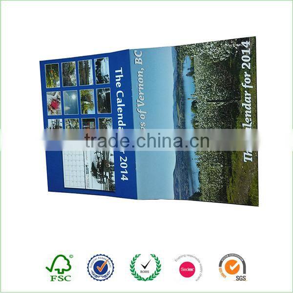 Full color advertising large wall calendar