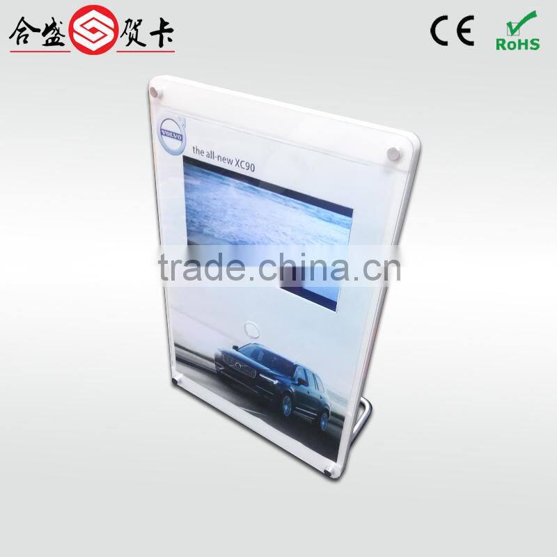 high-end and creative 7"lcd brochure display stand ,acrylic lcd video diplay,stand acrylic lcd display