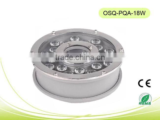 Hot sales CE/RoHS approval, IP68 waterproof outdoor with low price LED Fountains Lights 18W