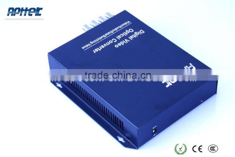 Lightning digital video converter analog digital fiber optic cctv video converter