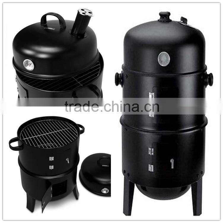 Popular design travel charcoal smoker bbq grill