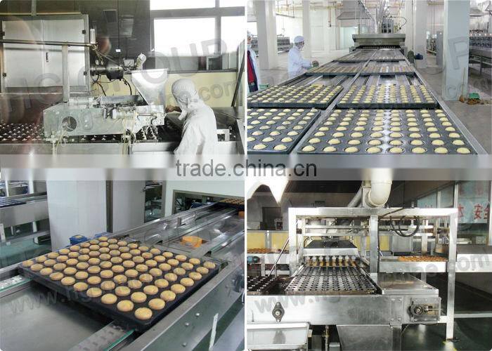 Industrial automatic custard cake bakery machines