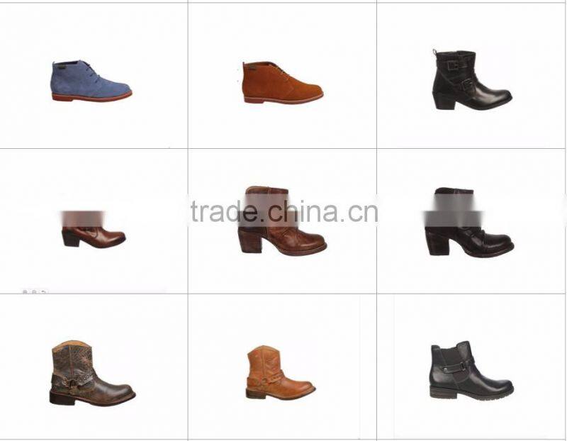 000049 Italy design cowhide leather ankle boot from factory