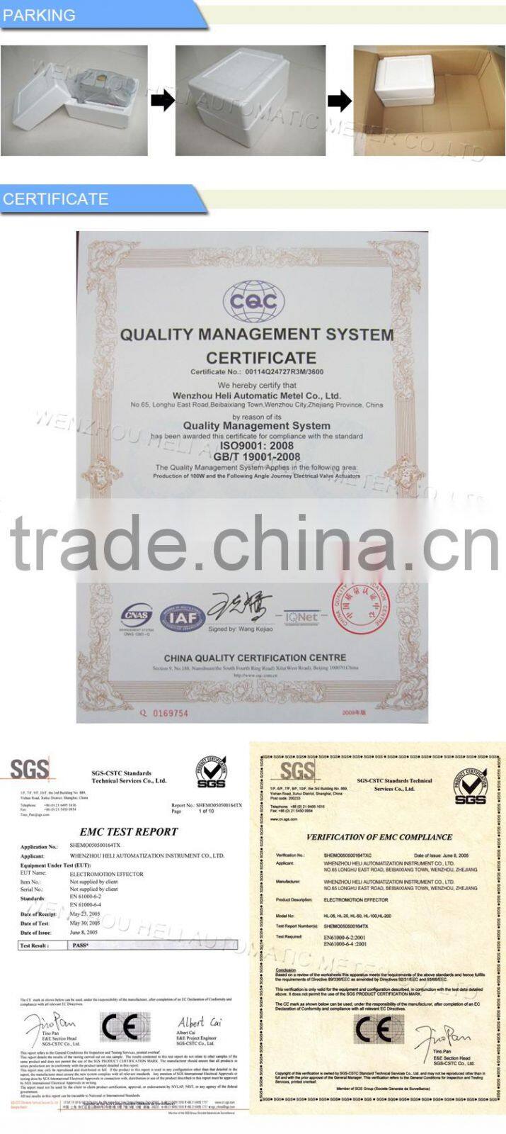 2 way ball valve with electric actuator-AC220V