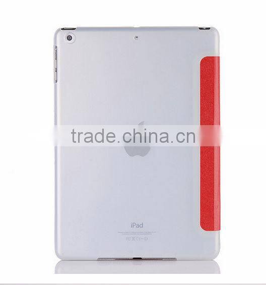 Pu leather three folder Transformers case for tablet For ipad air case D0107