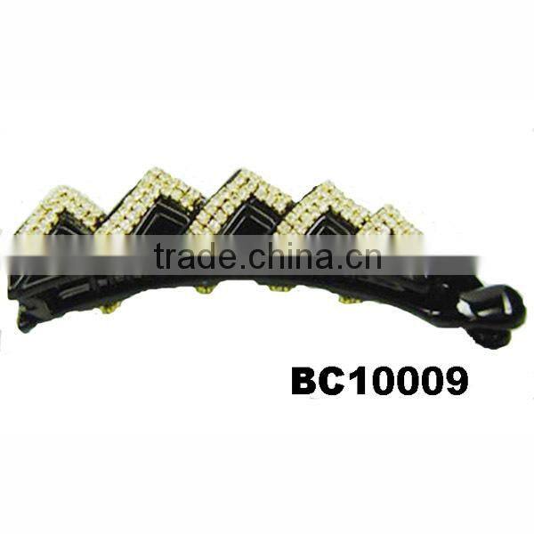 goody plastic barrette hair clip rhinestone plastic hair clips for ponytail