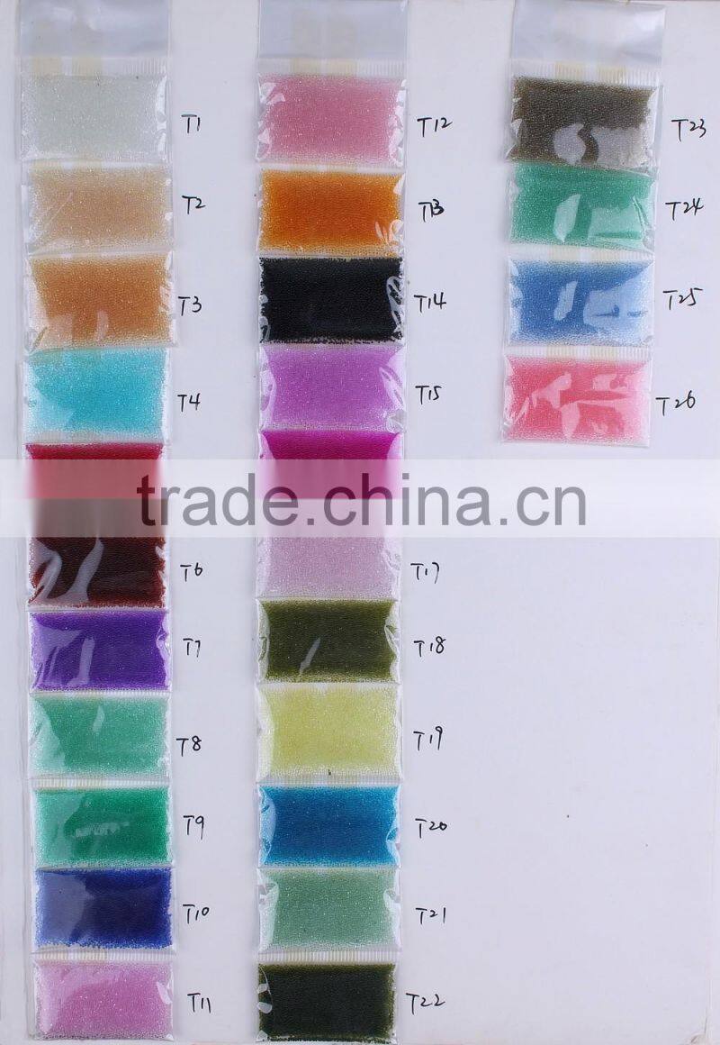 Micro mini Glitter Glass bottle bead treasures glass beads nail decoration