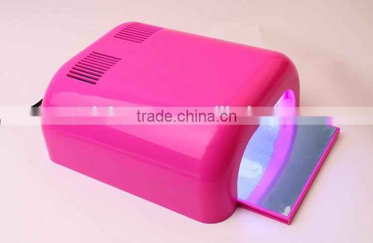 2015 model 613 popular rose color 36w nail uv lamp