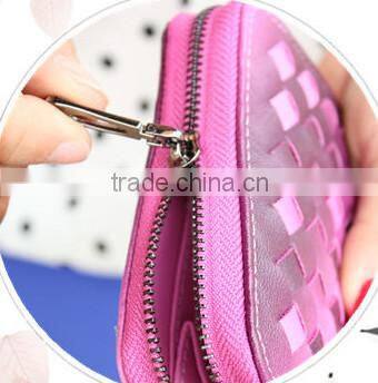 Euro style wallet PU key and coin wallet fashion lady leather wallet