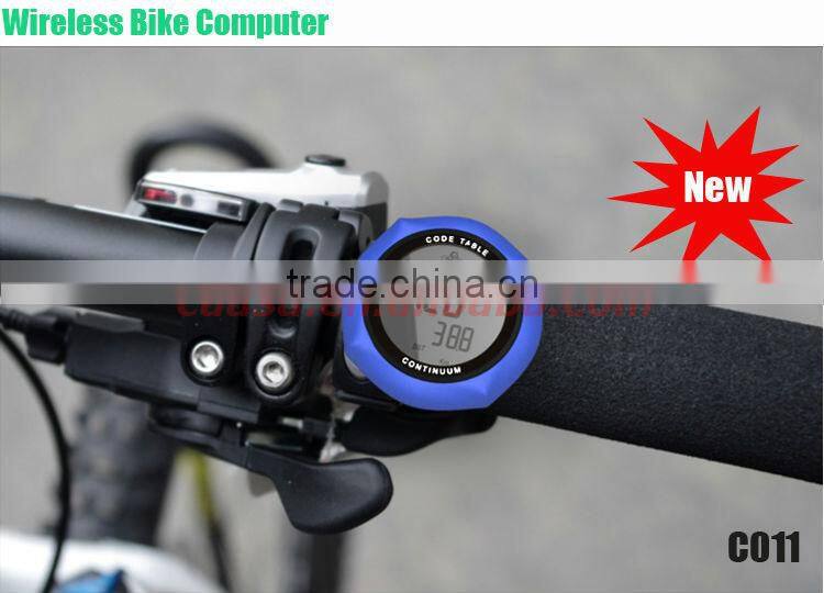 wireless bike speed meter waterproof LCD Backlight from China BSCI factory