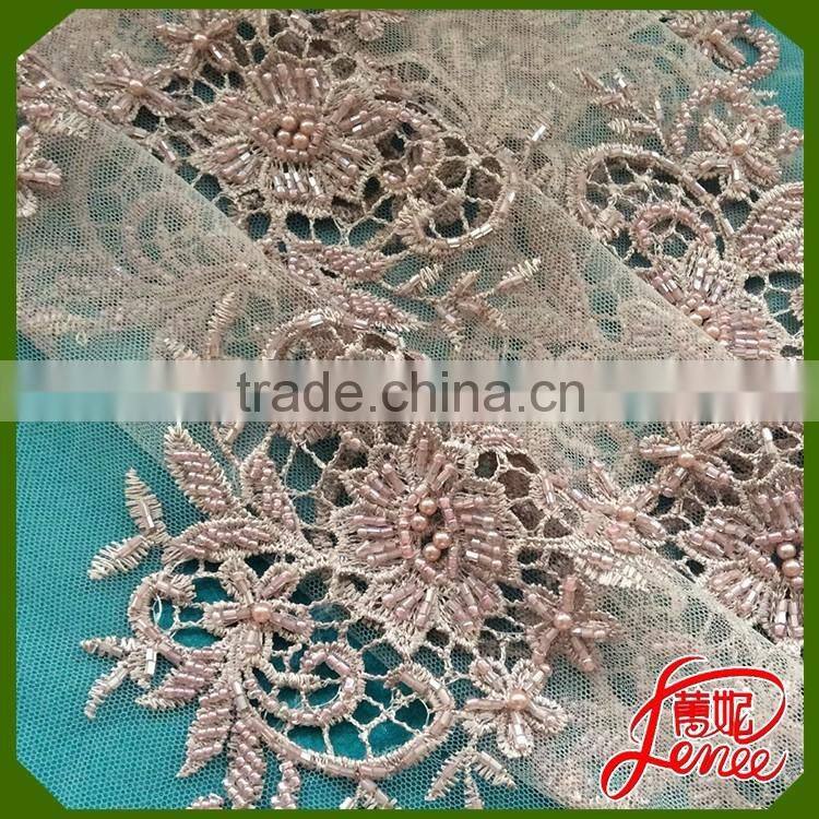 Wedding Dress Preferred Colorful with High Quality Spangle Embroidery Fabric