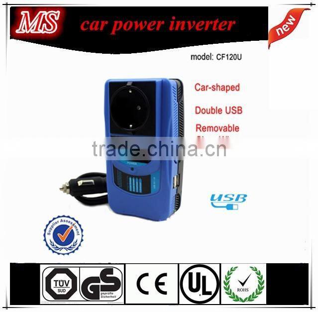 120W new convinient car power inverter with new design on sale