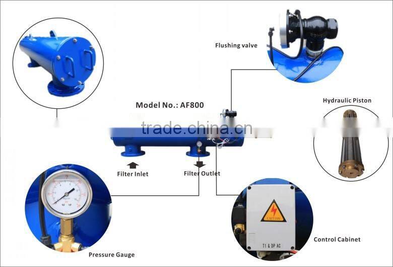 automatic agricultural water filtration equipment self cleaning strainer