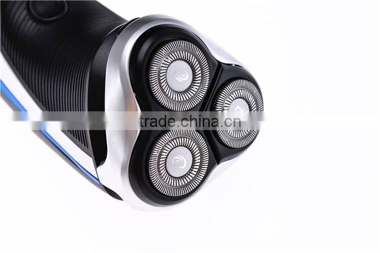 Super shaver rubble handle triple blade shaver for male