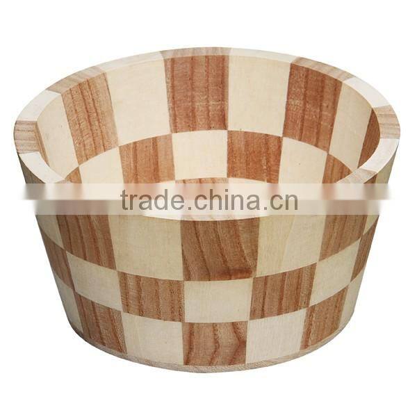 2016 Wholesale FSC High quality small round wooden rice bucket
