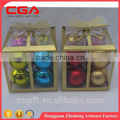 Handmade round plastic balls for christmas indoor decor ball Small christmas accessory
