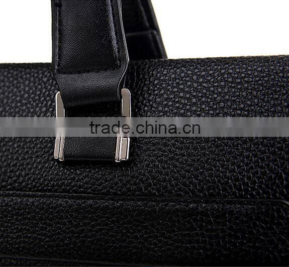 Popular brown briefcase genuine leather bags for men