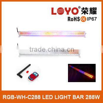 50" Led flash light bar, 288w flash led light bar, 4x4 Amber and 50" white flash led light bar