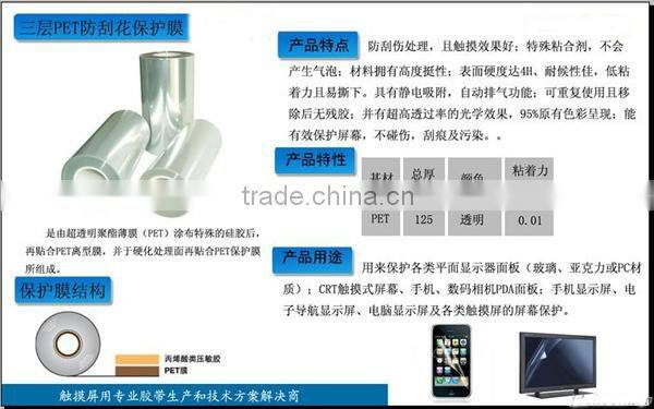 Protective Pet Hard Coating Film 2H/3H