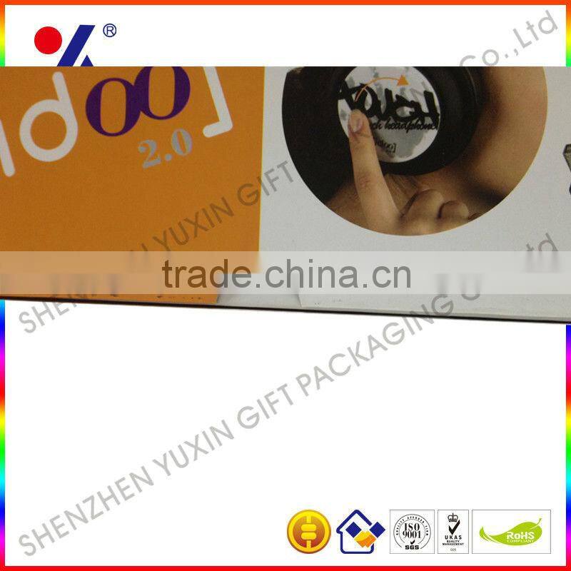 Beautiful design paper box with free sample and factory price for earphone packing