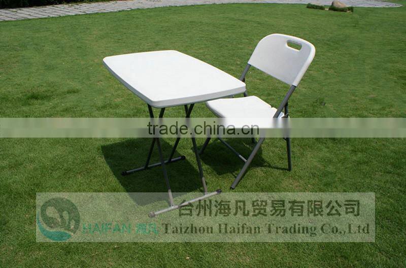 high quality 132cm plastic adjustable picnic table for party/hot sell banquet plastic table with removable legs