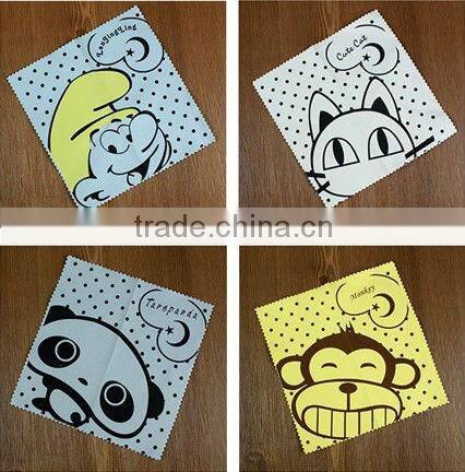 Customized Digital Printing Microfiber Glasses Cleaning Cloth