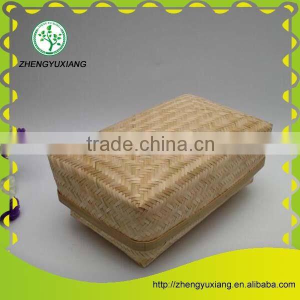 Rectangle shape bamboo crafts storage box