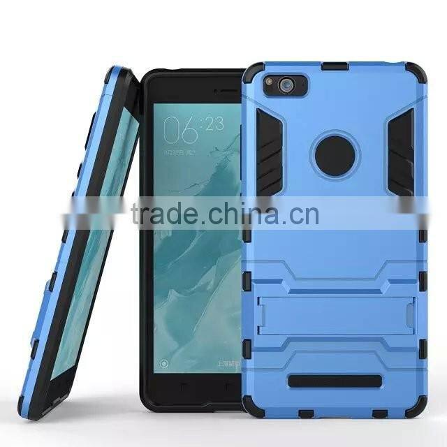 Iron-Bear Stand Rugged Hybrid Armor Phone Case Back Cover For Xiaomi Mi4c
