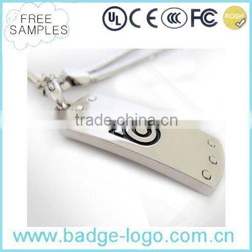 promotional black metal keychain