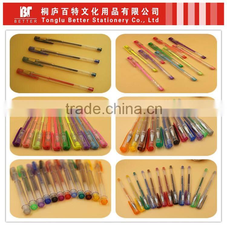 classic gel ink pen/ smooth writing 6/8/10/12/24/30/36/48pcs glitter metallic neon pastel,rainbow gel pen/ gel pen set/color pen